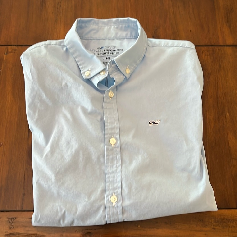 Vineyard Vines Boys On the Go Performance Long Sleeve Shirt